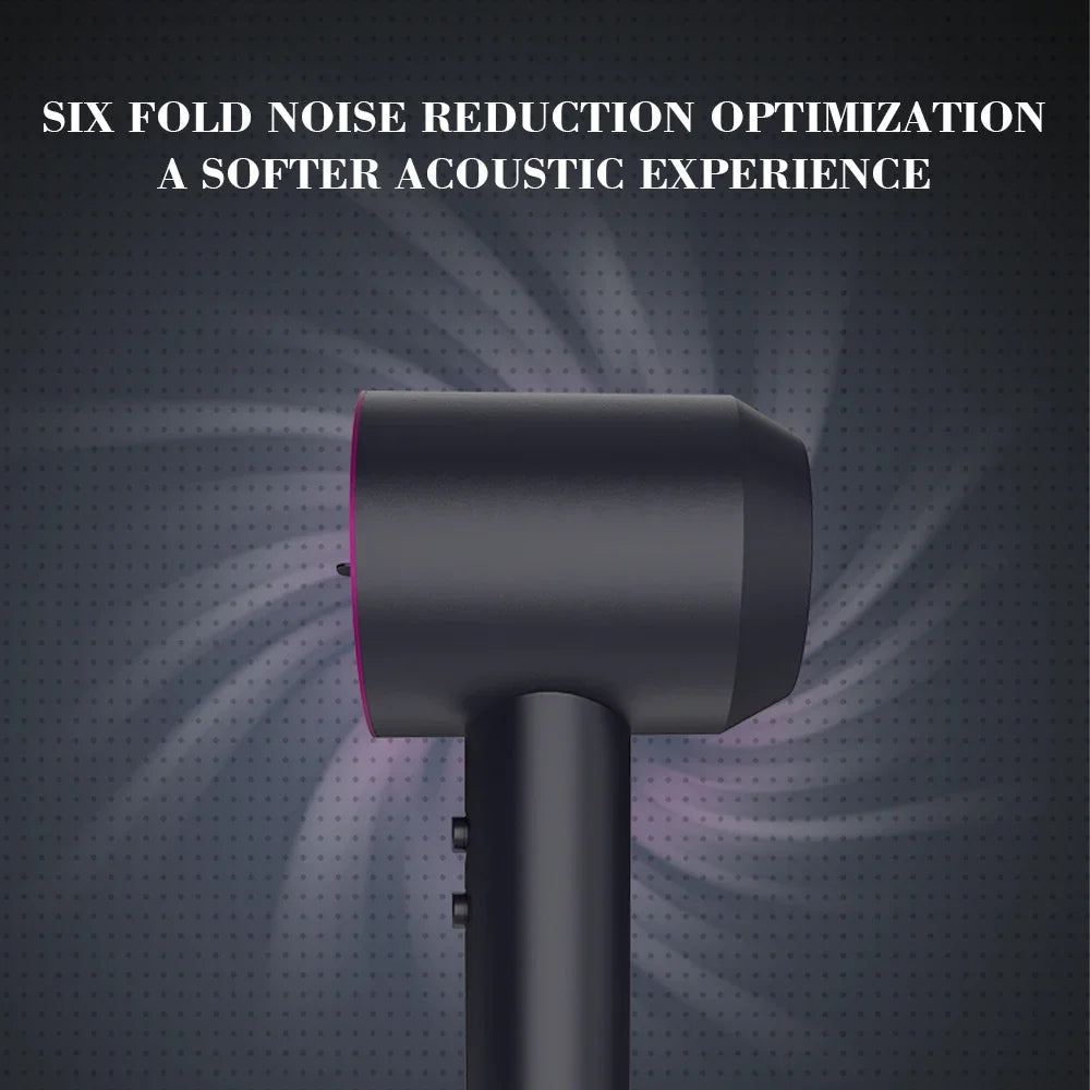 Side view of Ion Fashion Hair Styler showing noise reduction. Six-fold acoustic optimization for a quieter styling experience.