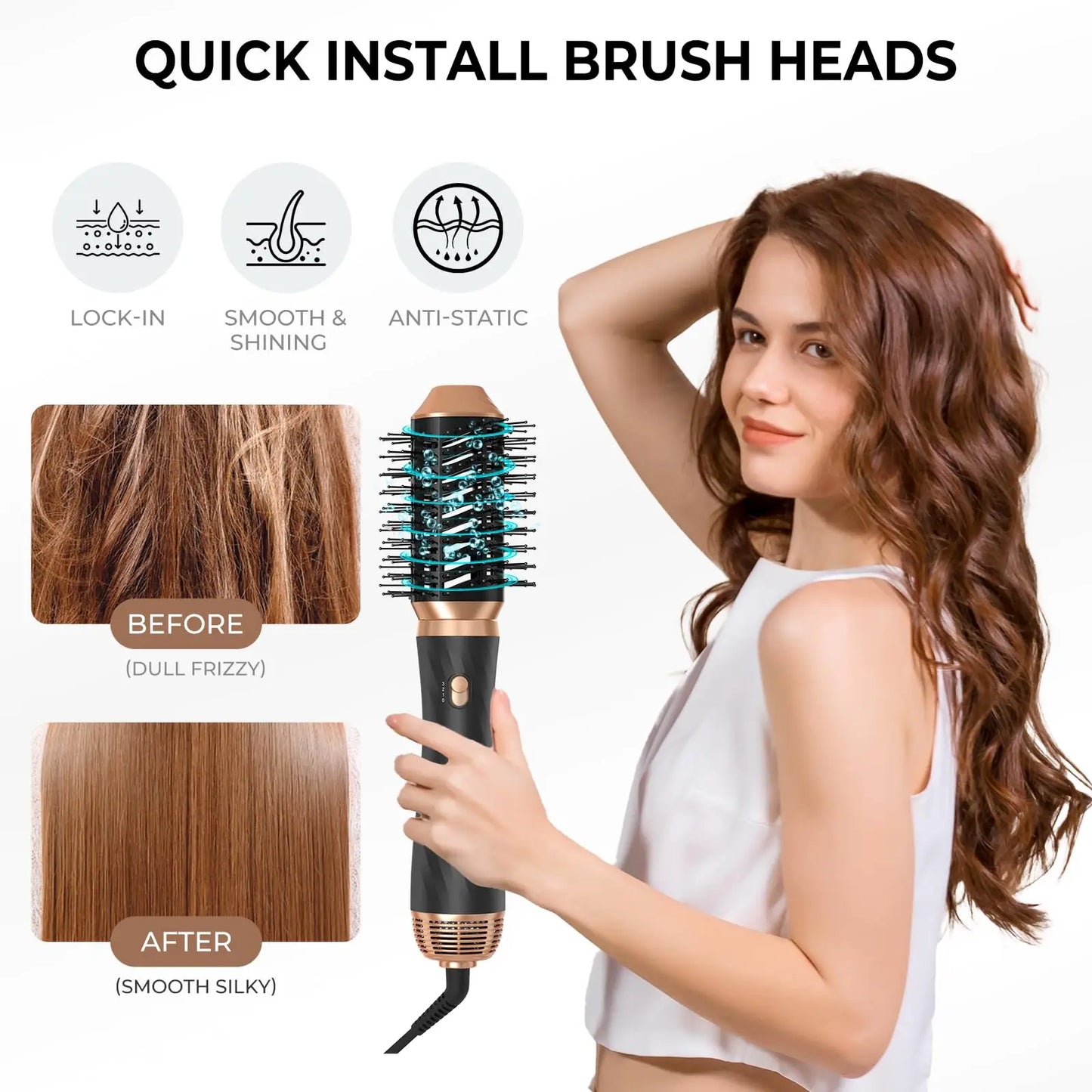 Hair Dryer Brush Hot Air Brush