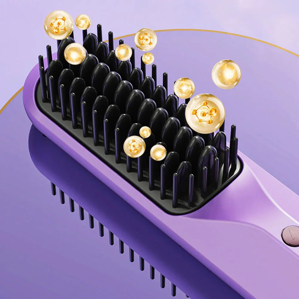 Cordless Electric Hair Brushes Straightener