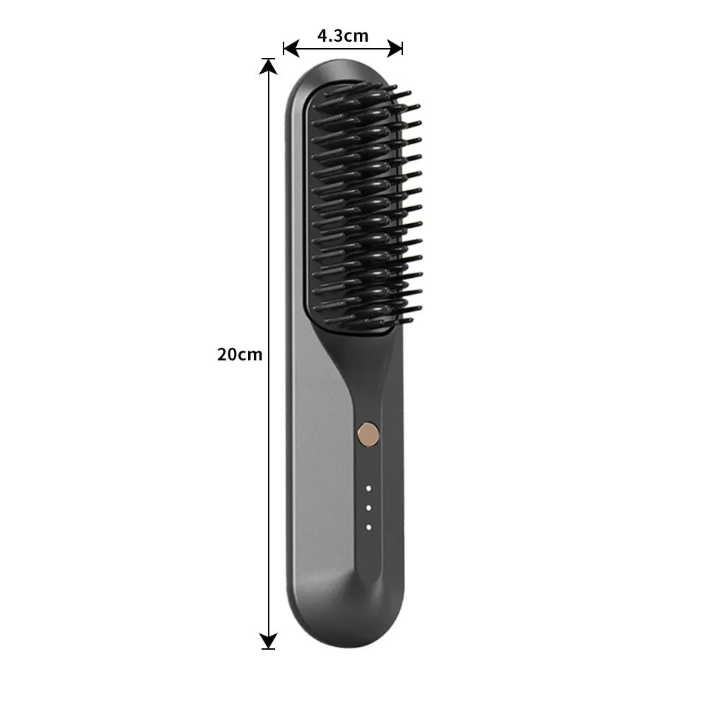 Cordless Electric Hair Brushes Straightener