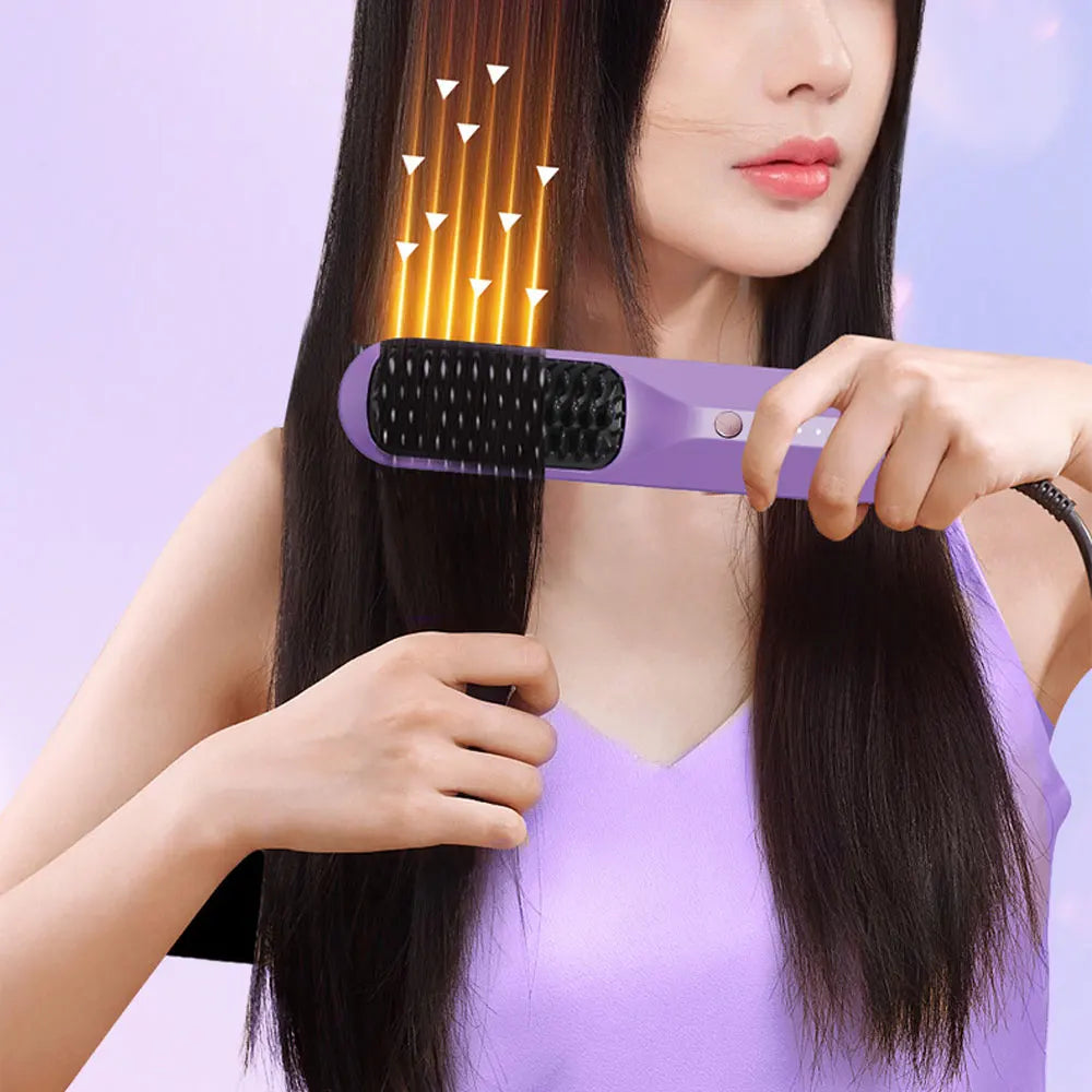 Cordless Electric Hair Brushes Straightener
