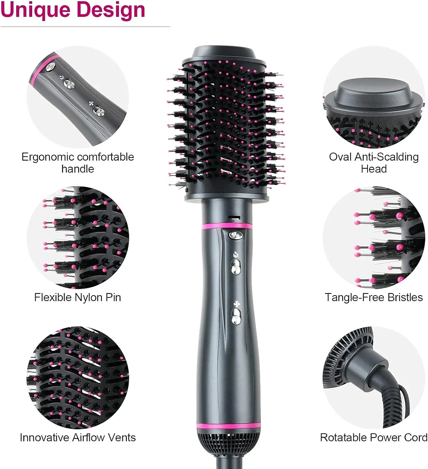 Hair Dryer Brush&Volumizer